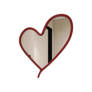 Heart-Shaped Anti-Fog Decorative Mirror